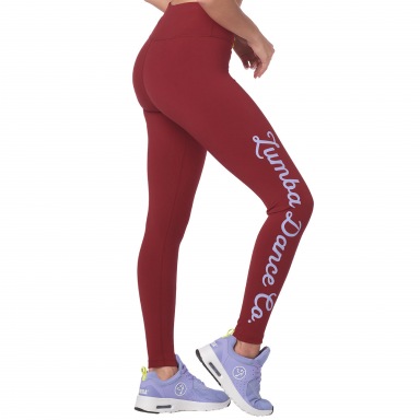 Spread Zumba Love High Waisted Laced Up Leggings